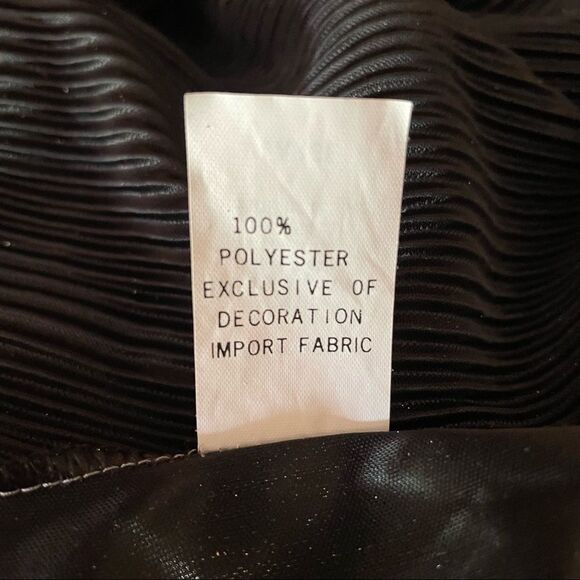 VINTAGE 90s Heather Nicole Metallic Silver Sleeveless Top Size Large - Picture 7 of 8